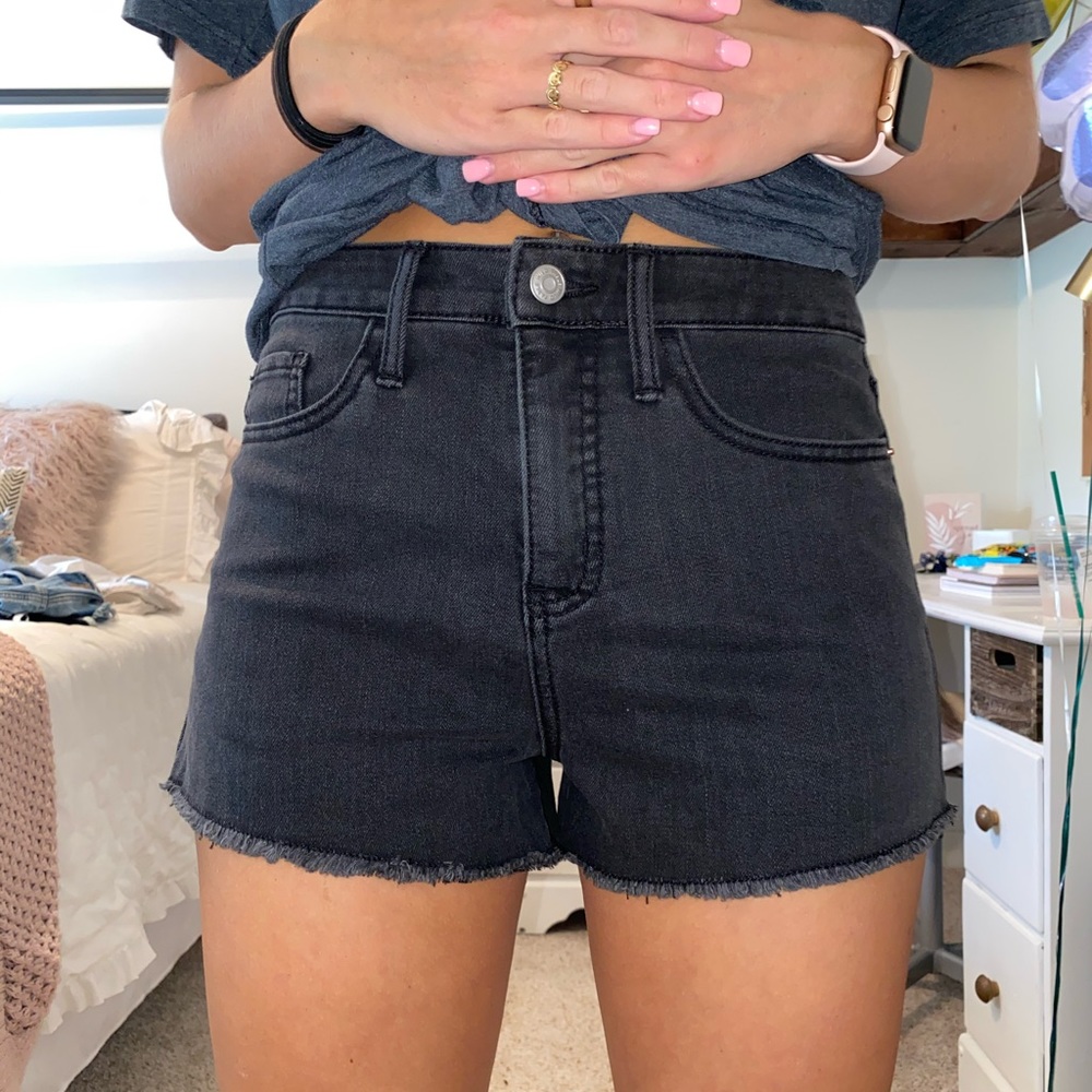 Black Jean Shorts